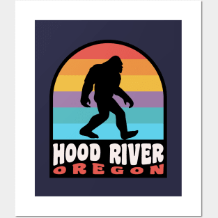 Hood River Oregon Bigfoot Sasquatch Pacific Northwest Posters and Art